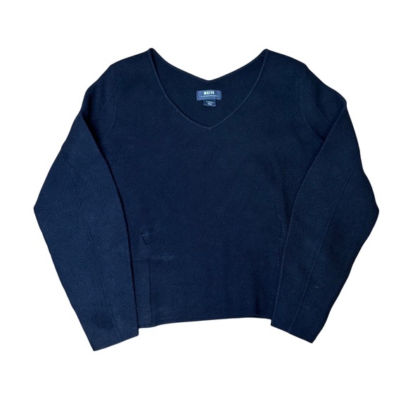 Maeve Sweaters - Maeve Anthropologie Womens XS Black V-Neck Long Sleeve Knit Pullover Sweater